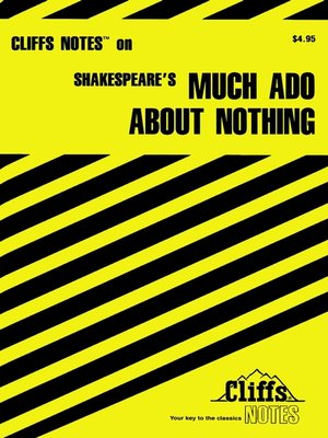 cover image of CliffsNotes on Shakespeare's Much Ado About Nothing